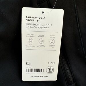 Athleta Fairway Golf Skort 18”